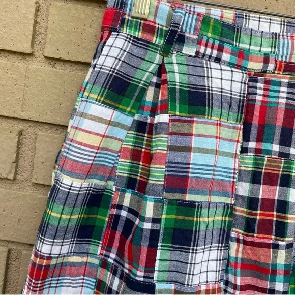 Urban Outfitters Madras Plaid High Waisted Pants Size 2-No Belt- - Picture 3 of 7